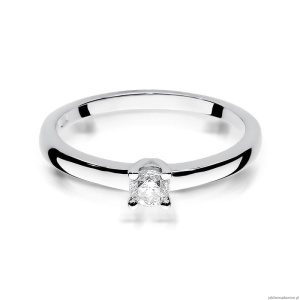 Pierścionek W292 Diament 0,20ct białe złoto