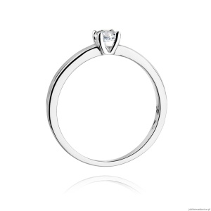 Pierścionek W292 Diament 0,20ct białe złoto