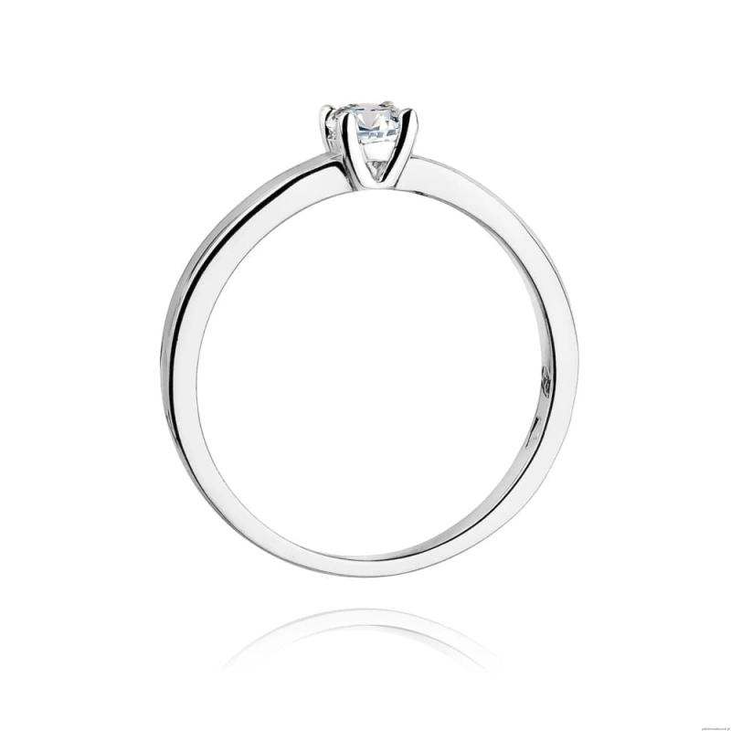 Pierścionek W292 Diament 0,20ct białe złoto