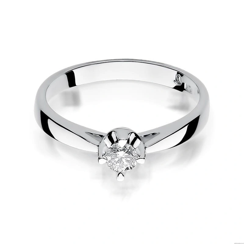 Pierścionek W293 Diament 0,20ct białe złoto