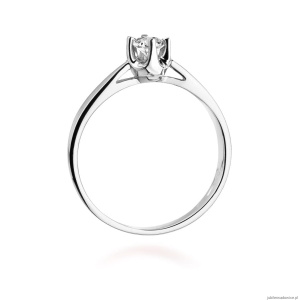 Pierścionek W293 Diament 0,20ct białe złoto
