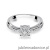 Pierścionek W302 Diament 0,08ct białe złoto