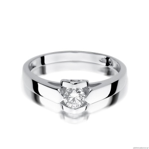Pierścionek W320 Diament 0,30ct białe złoto