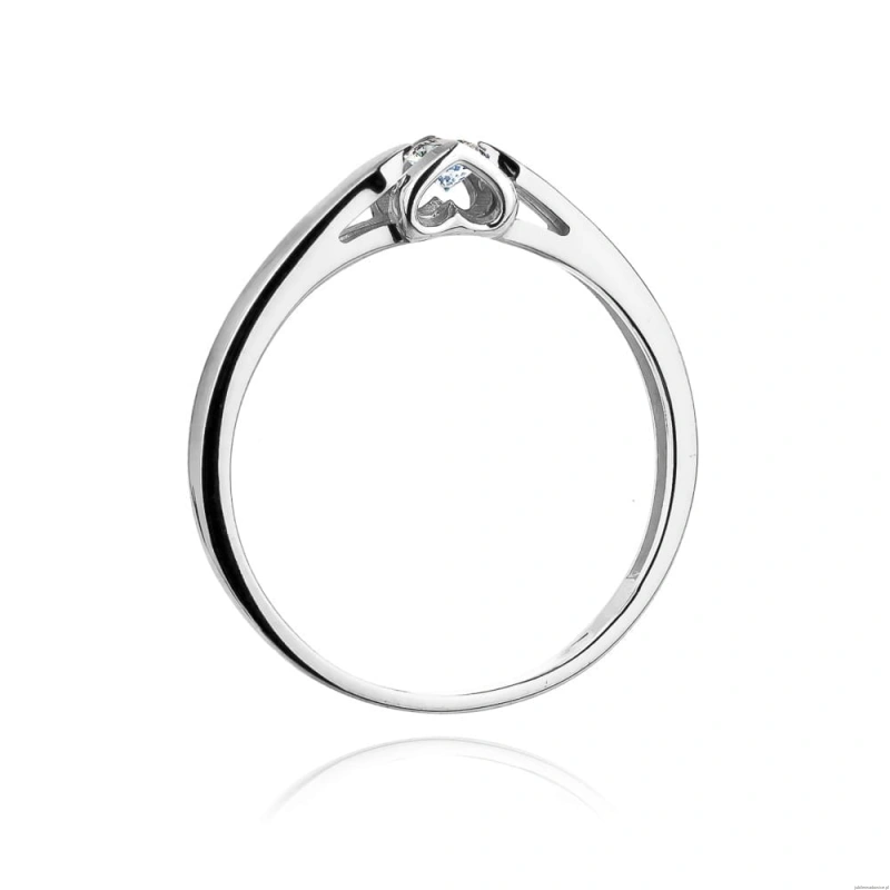 Pierścionek W320 Diament 0,30ct białe złoto