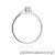 Pierścionek W335 Diament 0,15ct białe złoto