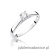 Pierścionek W341 Diament 0,25ct białe złoto