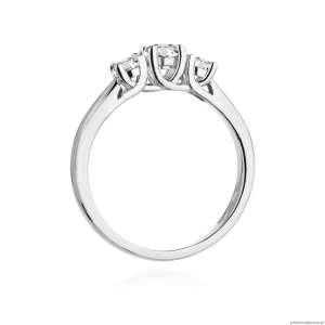 Pierścionek W344 Diament 0,25ct białe złoto