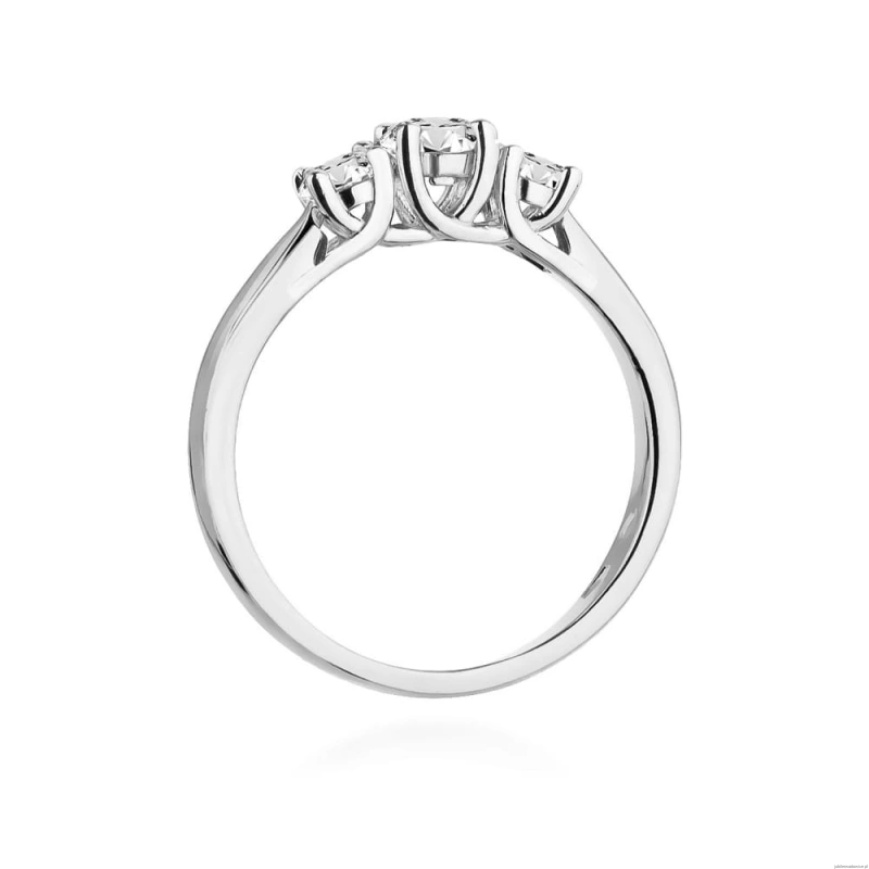 Pierścionek W344 Diament 0,25ct białe złoto