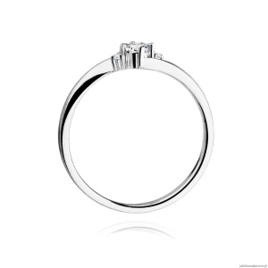 Pierścionek W346B Diament 0,25ct białe złoto