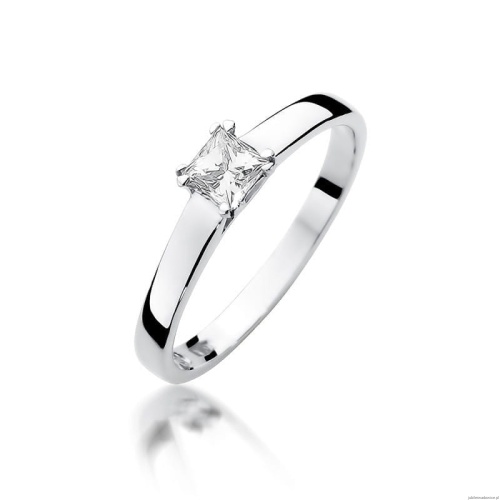Pierścionek W347 Diament 0,30ct białe złoto
