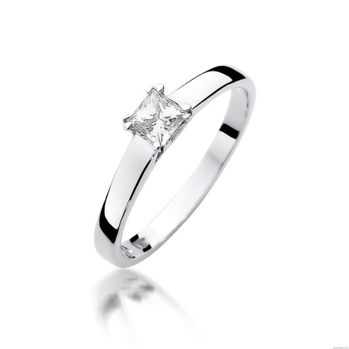 Pierścionek W347 Diament 0,30ct białe złoto