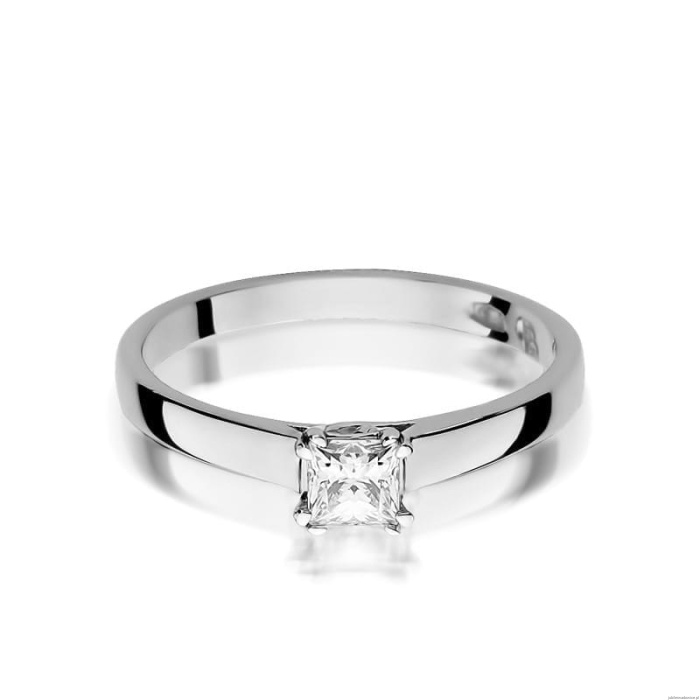 Pierścionek W347 Diament 0,30ct białe złoto