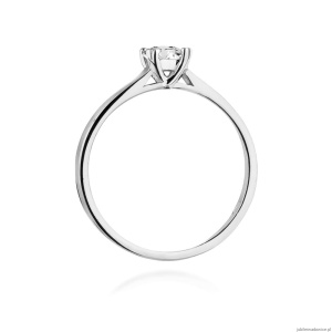Pierścionek W347 Diament 0,30ct białe złoto