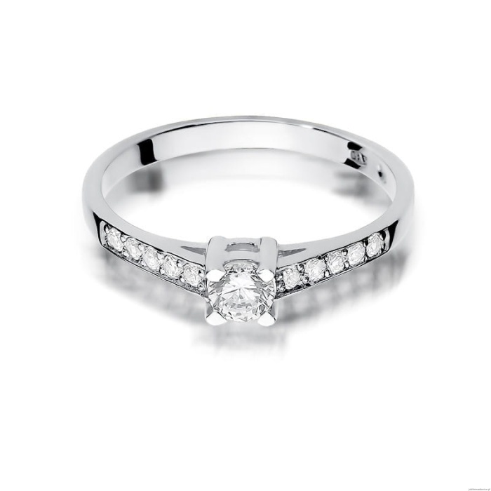 Pierścionek W364 Diament 0,30ct białe złoto