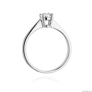 Pierścionek W404 Diament 0,50ct białe złoto