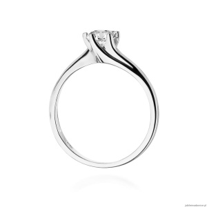 Pierścionek W423 Diament 0,50ct białe złoto