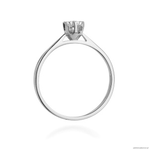 Pierścionek W426 Diament 0,05ct białe złoto