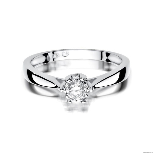 Pierścionek W429 Diament 0,20ct białe złoto