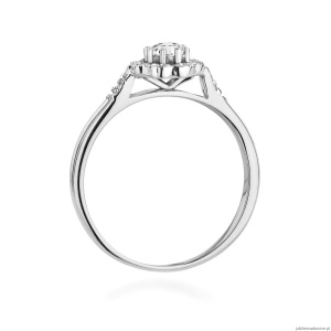 Pierścionek W434 Diament 0,23ct białe złoto
