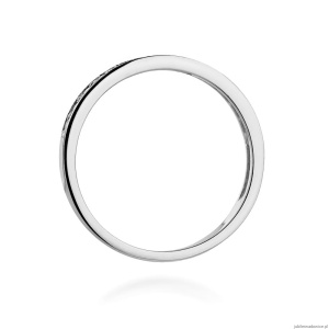 Pierścionek W0446 z diamentami białe złoto