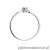 Pierścionek W461 Diament 0,01ct białe złoto