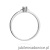 Pierścionek W0464 Diament 0,01ct białe złoto