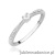 Pierścionek W465 Diament 0,01ct białe złoto