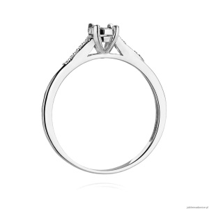 Pierścionek W0466 Diament 0,08ct białe złoto