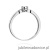 Pierścionek W469 Diament 0,02ct białe złoto