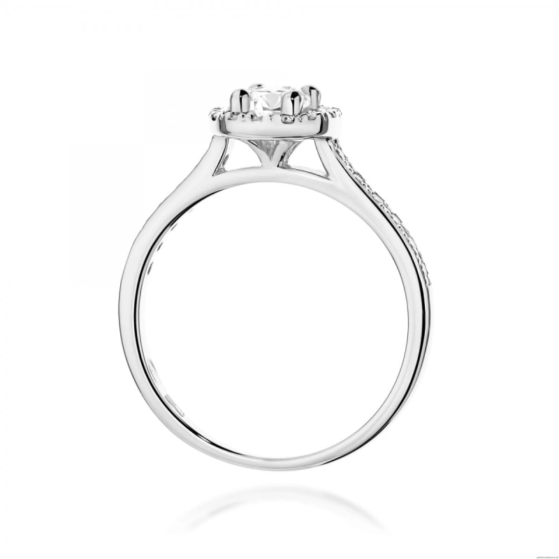 Pierścionek W477 Diament 0,30ct białe złoto