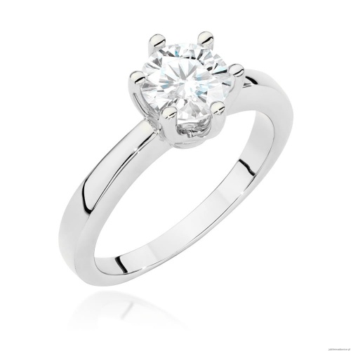 Pierścionek W482 Diament 1,00ct białe złoto