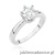 Pierścionek W482 Diament 1,00ct białe złoto