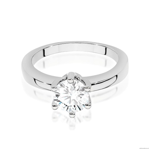 Pierścionek W482 Diament 1,00ct białe złoto