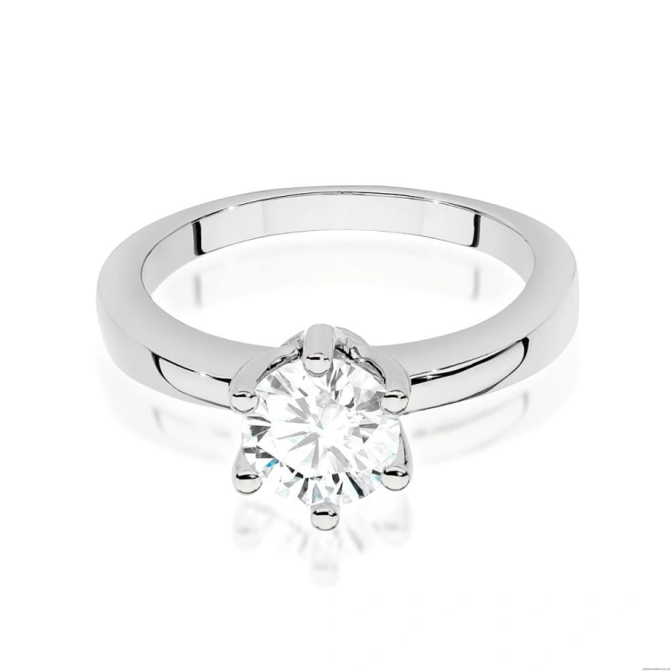 Pierścionek W482 Diament 1,00ct białe złoto