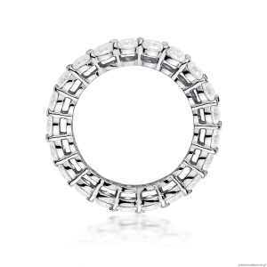 Pierścionek W0519 z diamentami białe złoto