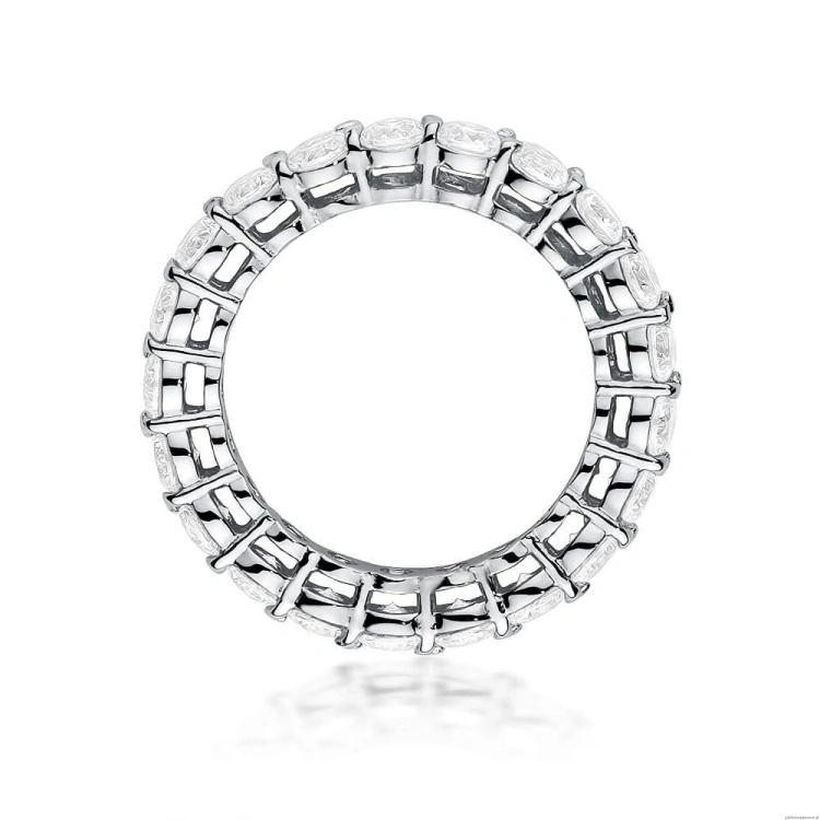 Pierścionek W0519 z diamentami białe złoto