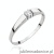 Pierścionek W524 Diament 0,10ct białe złoto