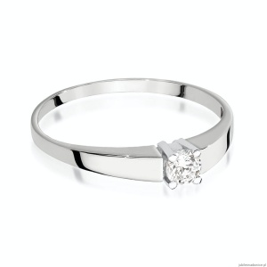 Pierścionek W524 Diament 0,20ct białe złoto