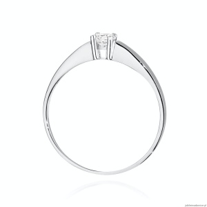 Pierścionek W524 Diament 0,20ct białe złoto