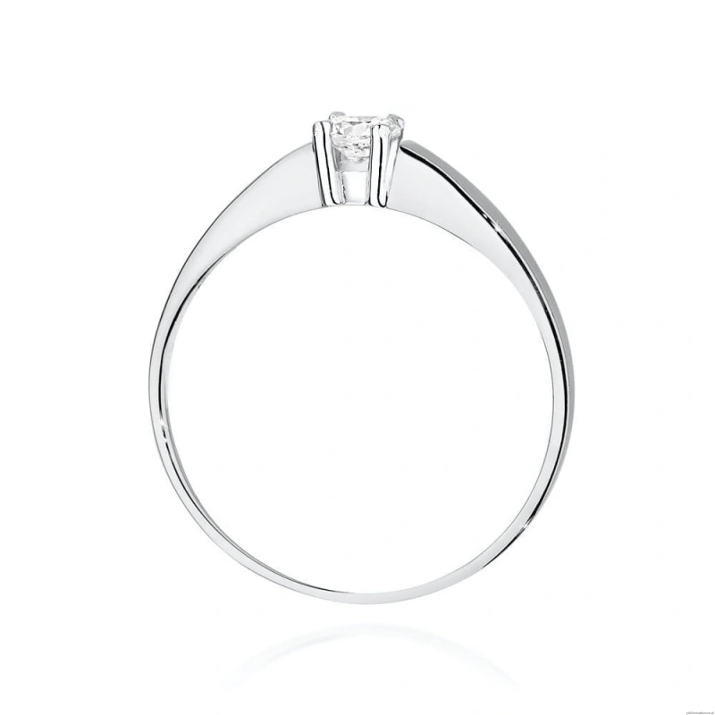 Pierścionek W524 Diament 0,20ct białe złoto