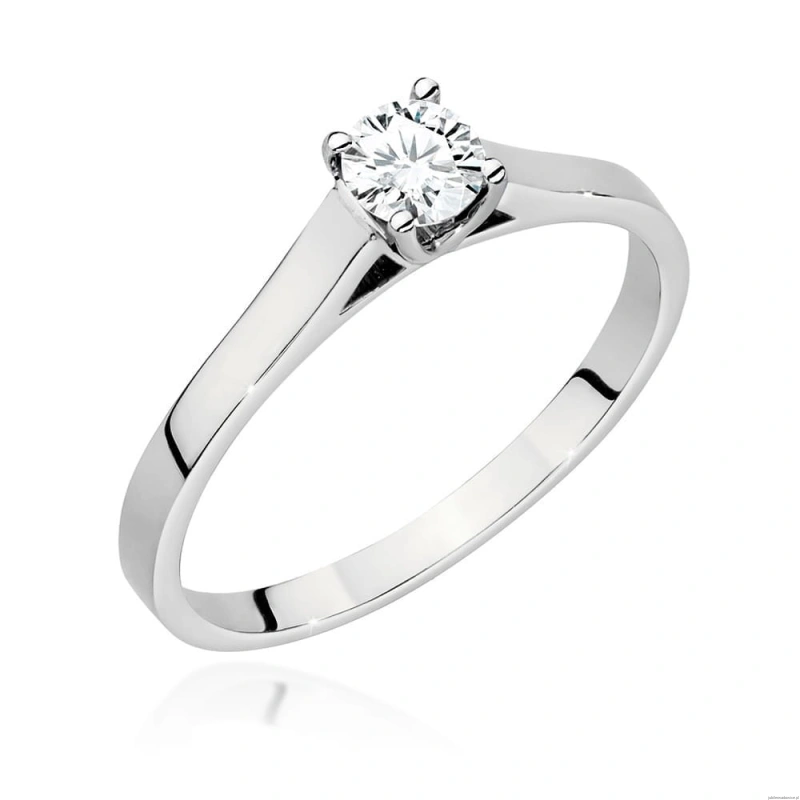 Pierścionek W526 Diament 0,40ct białe złoto