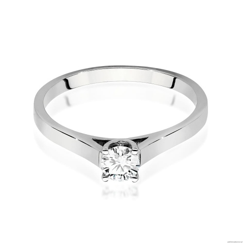 Pierścionek W526 Diament 0,40ct białe złoto