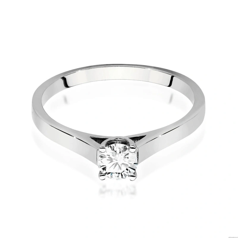 Pierścionek W526 Diament 0,50ct białe złoto
