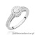 Pierścionek W530 Diament 0,15ct białe złoto