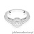 Pierścionek W530 Diament 0,15ct białe złoto