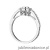 Pierścionek W530 Diament 0,15ct białe złoto
