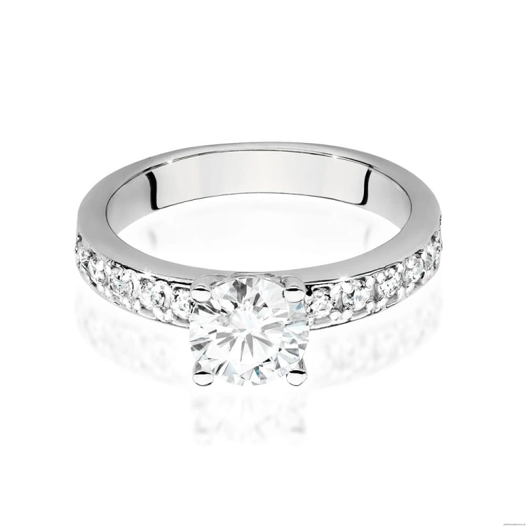 Pierścionek W534 Diament 1,00ct białe złoto