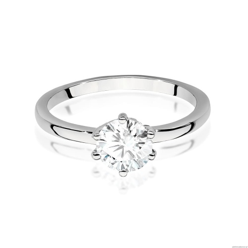 Pierścionek W535 Diament 1,00ct białe złoto