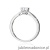 Pierścionek W539 Diament 0,40ct białe złoto