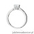 Pierścionek W539 Diament 0,50ct białe złoto